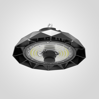 Hochleistungs-LED-High Bay-Licht 200W mit Breitstrahlwinkel Schwarzes Gehäuse